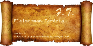 Fleischman Terézia névjegykártya