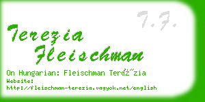 terezia fleischman business card